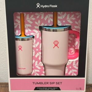 Hydro Flask Pink Tumbler Sip Set